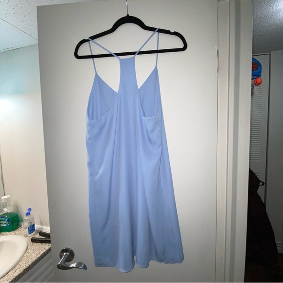 OLIVE TREE LIGHT BLUE SLIP DRESS - Picture 2 of 2